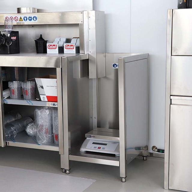 Industrial Scale Table – for the processing of industrial paint volumes 