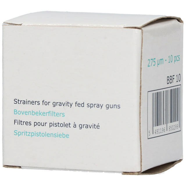 strainers for gravity fed spray guns 275µm 10p.