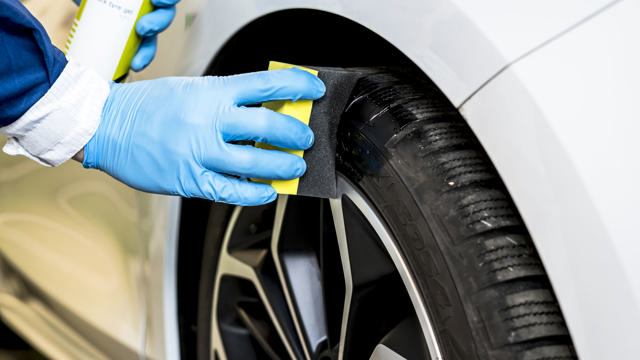 Black tyre gel applicator sponges - 12p.