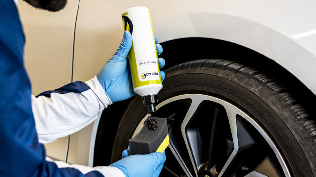 Black tyre gel applicator sponges - 12p.