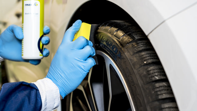 Black tyre gel applicator sponges - 12p.