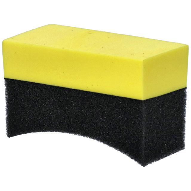 Black tyre gel applicator sponges - 12p.