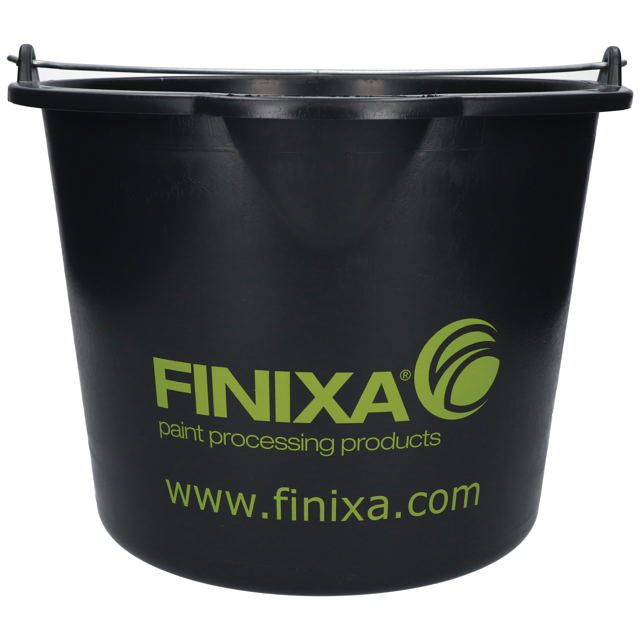 Bucket with spout - black 12l