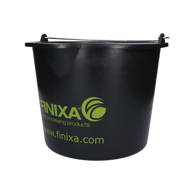 Bucket with spout - black 12l