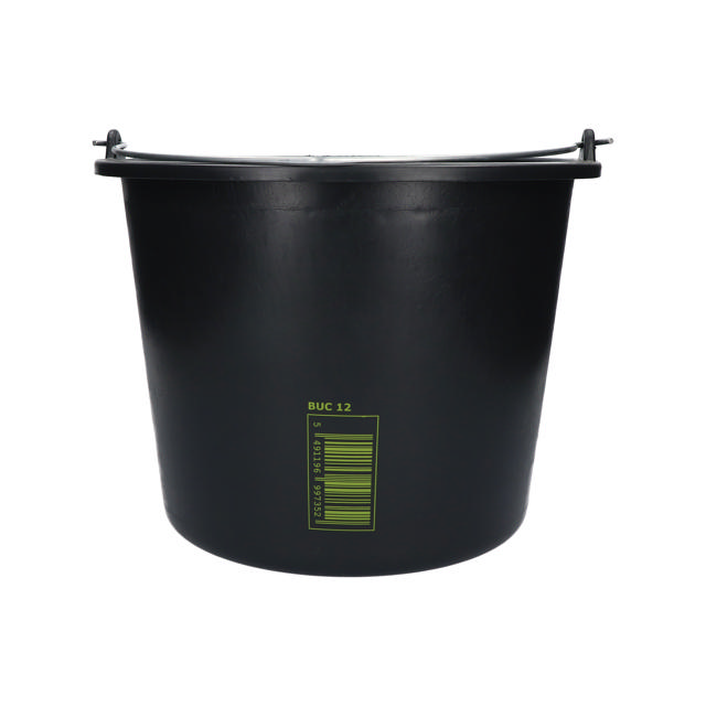 Bucket with spout - black 12l