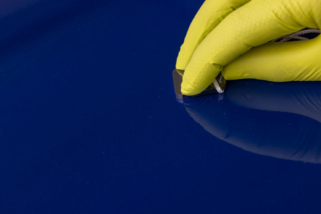 Dust removal file rounded