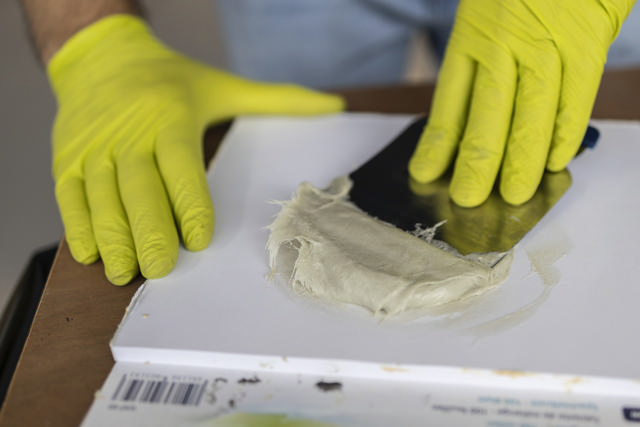 Polyester putty 1.8kg + hardener - fiber