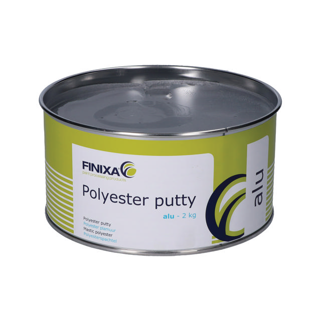 Polyester putty 2kg + hardener - alu