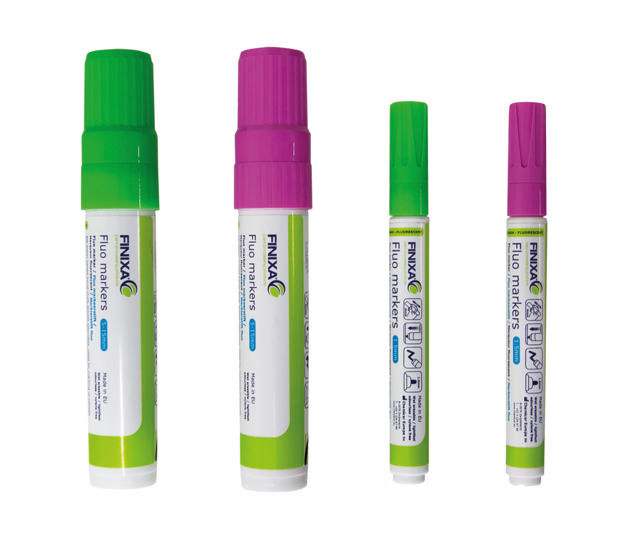 Fluo marker green 12 p. fine 1.5mm