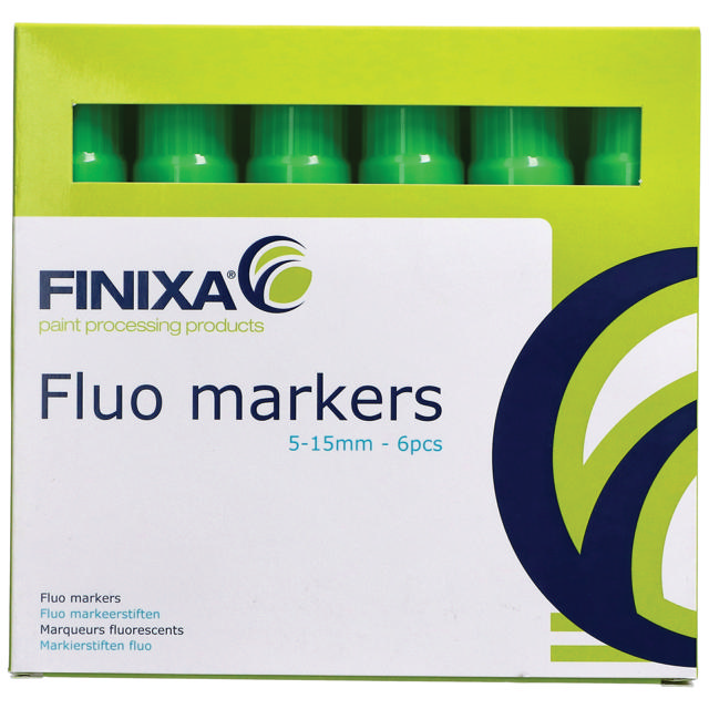 Fluo marker green 12 p. fine 1.5mm