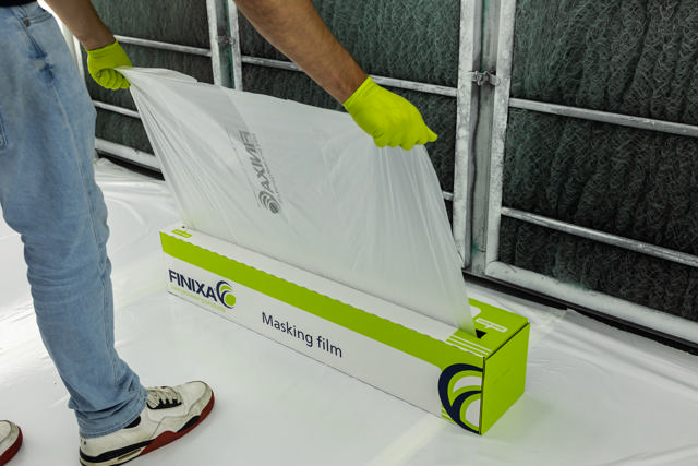 Premium masking film - paint adhesive 4m x 150m