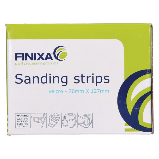 Sanding strip-paper-70x125mm 8 holes P400 100p.