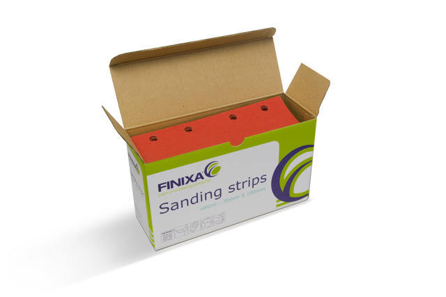 Sanding strip-paper-70x198mm 8 holes P400 100p.