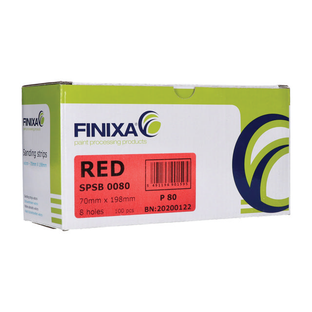 Sanding strip-paper-70x198mm 8 holes P400 100p.