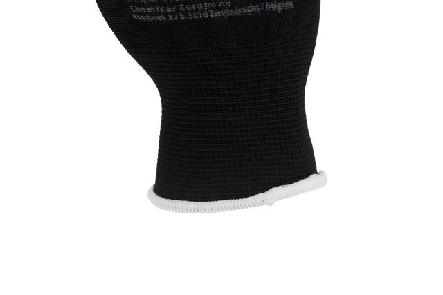 Assembly gloves PU black - M 12 pairs